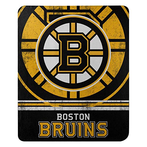 Northwest NHL Unisex-Adult Fleece Throw Blanket Boston Bruins 50" x 60" Fade Away
