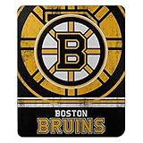 Northwest NHL Boston Bruins Unisex-Adult Fleece Throw Blanket, 50" x 60", Fade Away