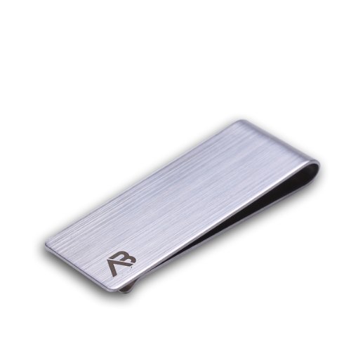 ALASKA BEAR - Classic Silver Cash Money Clip Credit Card Holder