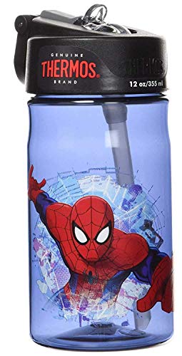 Book Cover Thermos 12 Ounce Tritan Hydration Bottle, Spiderman