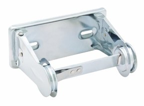 Bradley 5054-000000 Heavy Duty Steel Tension Spring Control Single Roll Toilet Tissue Dispenser, 6" Width x 2-3/4" Height x 4-1/2" Depth
