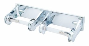 Bradley 5224-000000 Heavy Duty Steel Tension Spring Control Dual Roll Toilet Tissue Dispenser, 12-3/8" Width x 2-3/4" Height x 4-5/16" Depth