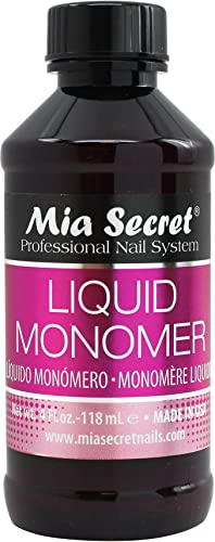 Mia Secret Liquid Monomer Professional Acrylic System 4 Oz 118ml by Mia Secret