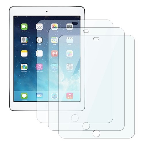 eTECH Collection 3 Pack of Tempered Glass HD Clear Screen Protector for / compatible with Apple iPad Air / iPad Air 2 / iPad Pro 9.7" model (fits both iPad Air, iPad Air 2nd Generation, and iPad Pro 9.7" Model)