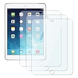 eTECH Collection 3 Pack of Tempered Glass HD Clear Screen Protector for / compatible with Apple iPad Air / iPad Air 2 / iPad Pro 9.7" model (fits both iPad Air, iPad Air 2nd Generation, and iPad Pro 9.7" Model)