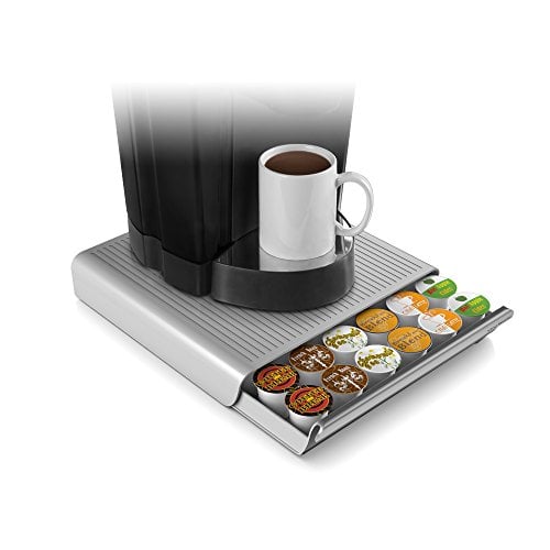 Book Cover Mind Reader 36 Capacity K-Cup Single Serve Coffee Pod Storage Drawer Organizer, Grey