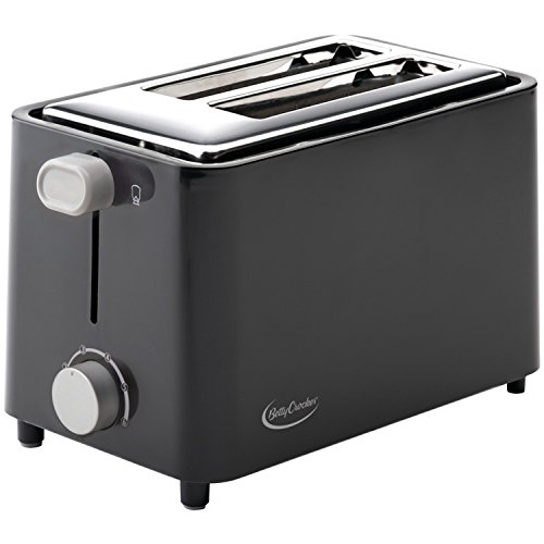 Book Cover Betty Crocker 2-Slice Cool Wall Toaster, Black, BC-2605CB