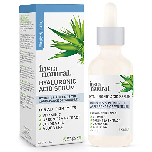 Book Cover InstaNatural - Hyaluronic Acid Serum - With Vitamin C, Organic & 100% Pure Ingredients for Dry Skin, Wrinkle, Fine Line, Eye Bag Defense - Advanced Anti Aging Moisturizer for Men & Women - 2 oz
