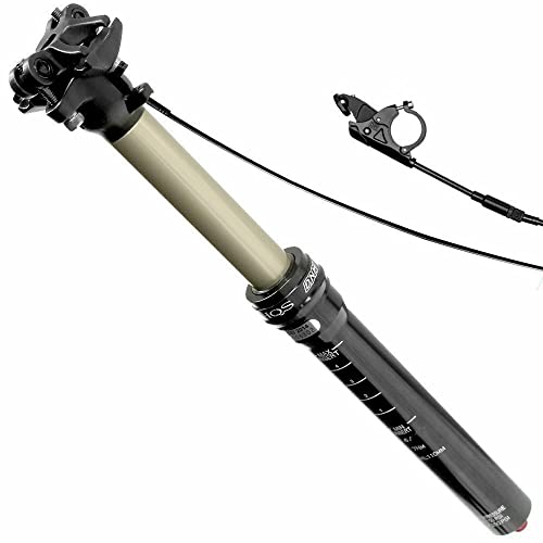 DNM Mountain Bike Dropper Seatpost Remote Lockout 30.9x365mm Black
