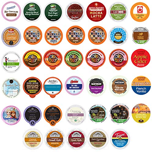 Coffee, Tea, and Hot Chocolate Variety Sampler Pack for Keurig K-Cup Brewers, 40 Count