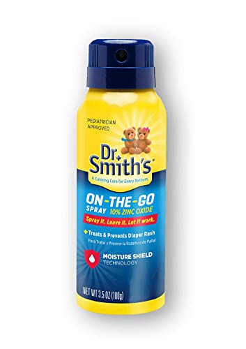 Book Cover Dr. Smith's Diaper Ointment On-The-Go Diaper Rash Spray, 3.5 Ounce