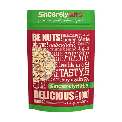 Sincerely Nuts Pistachios Roasted and Salted Kernels | No Shell Healthy Snacks for Kids and Adults | Shelled Convenient Snack | Gourmet Flavor | Vegan, Kosher & Gluten Free. 1(LB) Bag