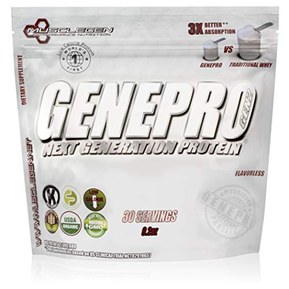 GENEPRO Medical Grade Protein, 30 Servings by Musclegen Research - Premium Protein for Absorption, Muscle Growth & Mix-Abilty. Gluten-Free, No Sugar, Flavorless and Mixes with Any Drink