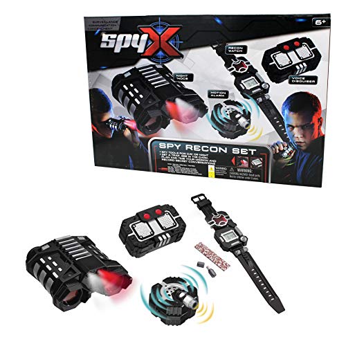 Book Cover SpyX Recon Set - Includes Night Nocs + Voice Disguiser + Recon Watch + Motion Alarm. Perfect for Your Next Recon Mission and an Awesome Addition for Your spy Gear Collection!