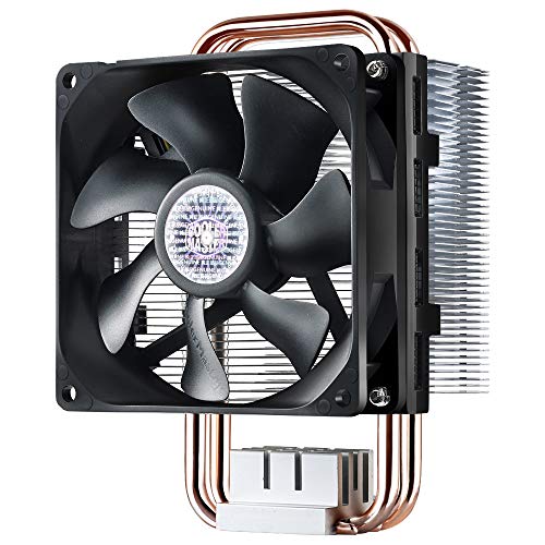 Cooler Master Hyper T2 Compact CPU Cooler Dual Looped, 95mm Fan, 2 Copper Direct Contact Heat Pipe for AMD Ryzen/Intel LGA1151
