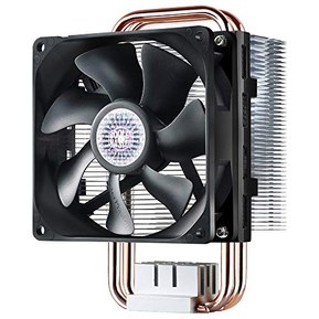 Cooler Master Hyper T2 Compact CPU Cooler Dual Looped, 95mm Fan, 2 Copper Direct Contact Heat Pipe for AMD Ryzen/Intel LGA1151