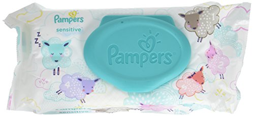 Book Cover Pampers Sensitive Wipes Travel Pack 56 Count (Pack of 4)