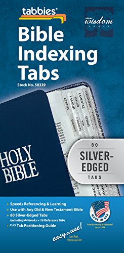 Book Cover Bible Indexing Tabs 9.055