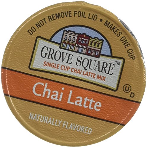 Book Cover Grove Square Chai Latte, 48-count Single Serve Cup for Keurig K-cup Brewers