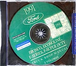 1991 FORD TRUCK, PICKUP & VAN FACTORY REPAIR SHOP & SERVICE MANUAL CD - INCLUDES Bronco, F-150, F-250, F350, Econoline E-150, E-250, E-350, F-Super Duty -COVERS Engine, Body, Chassis & Electrical. 91