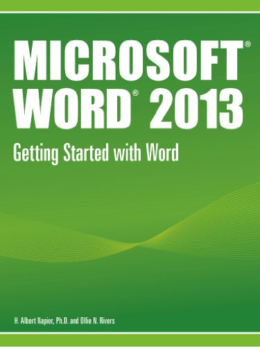 MicrosoftÂ® WordÂ® 2013 Getting Started with Word