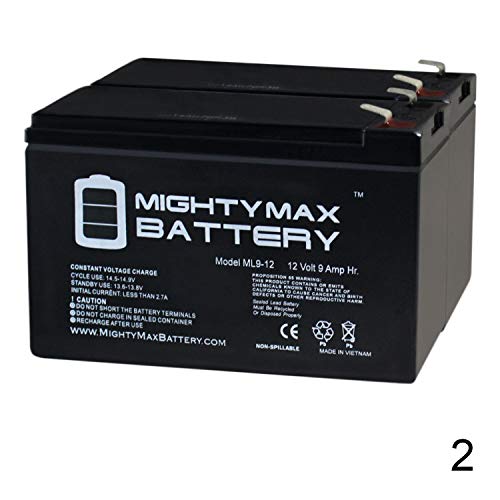 Mighty Max Battery 12V 9AH Replacement for Razor Pocket Mod Electric Scooter - 2 Pack Brand Product