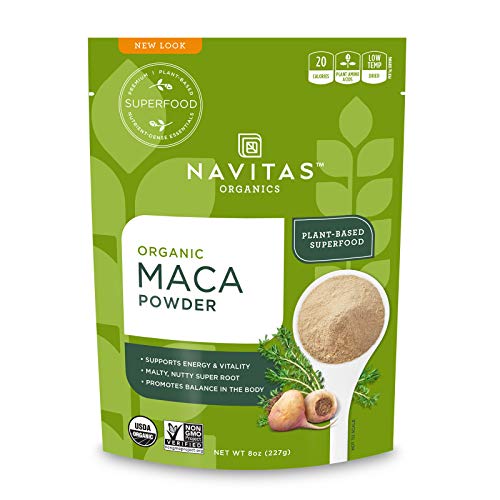Book Cover Navitas Organics Maca Powder, 8 oz. Bag, 45 Servings â€” Organic, Non-GMO, Low Temp-DriedGluten-Free