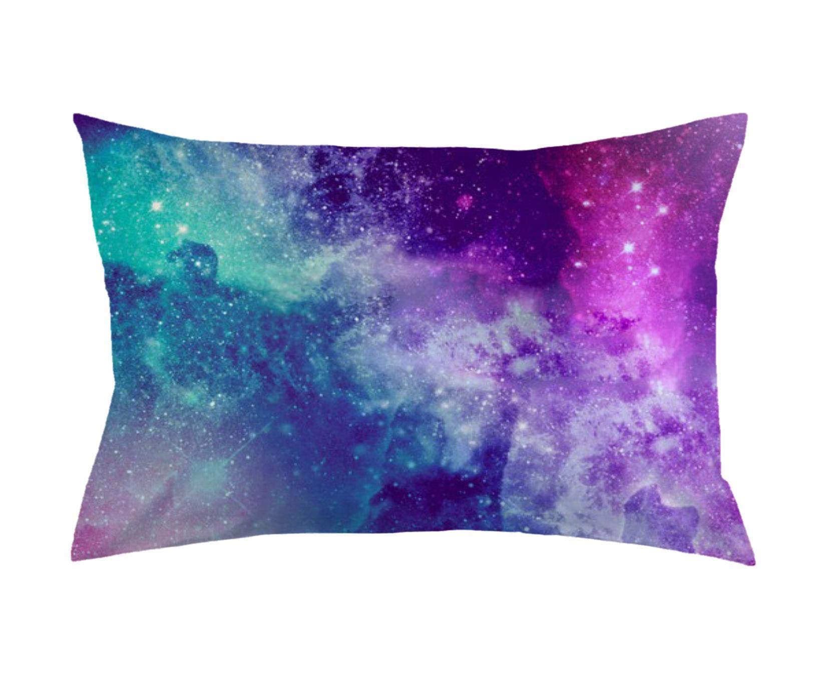 Book Cover SIXSTARS Universe Space Nebula Galaxy Pattern Custom Zippered Bed Pillow Cases 20x30 (One Side)