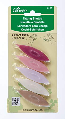 CLOVER 8102 5-Piece Tatting Shuttles Set, Small