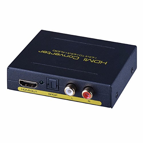 ViewHD HDMI Audio Receiver Extractor | Optical Toslink + L/R Stereo Analog Converter Outputs | 1080P 3D | Model: VHD-H2HSAs / VHD-H2HSAi