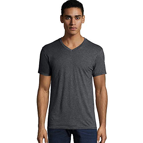 Hanes Men's Nano Premium Cotton V-Neck T-Shirt (Pack of 2)