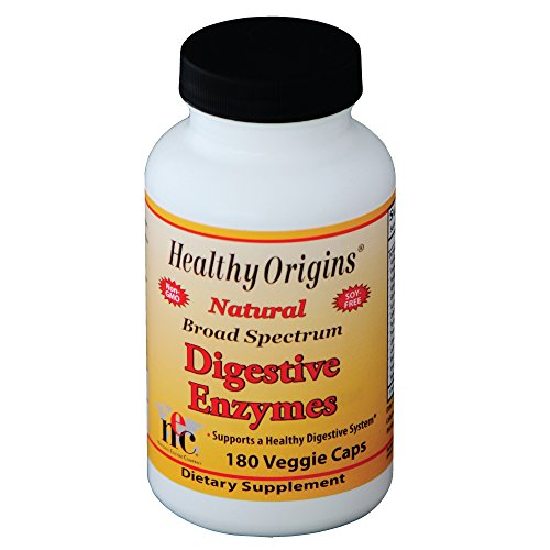 Healthy Origins Digestive Enzymes Vegetarian Capsules, 180 Count