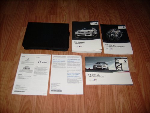 2012 BMW M3 Coupe / Convertible Owners Manual with Nav. Sec.
