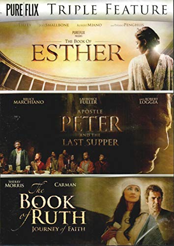 Book Cover DVD - Triple Feature: Esther/Apostle Peter & Last Supper/Book Of Ruth (3 DVD)