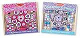 Melissa & Doug Hearts & Flowers Wooden Bead Set of 2