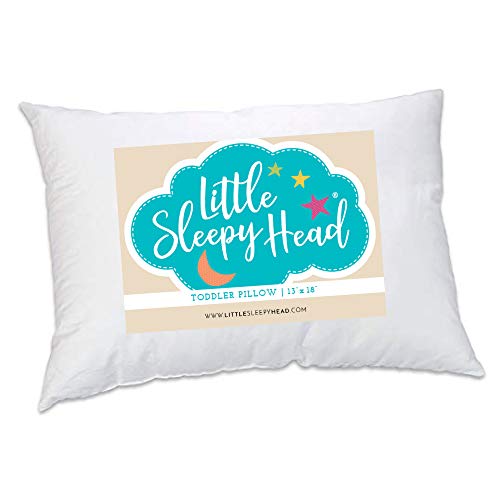Book Cover Toddler Pillow - Soft Hypoallergenic - Best Pillows for Kids! Better Neck Support and Sleeping! They Will Take a Better Nap in Bed, a Crib, or Even on the Floor at School! Makes Travel Comfier!