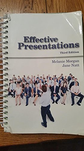 Effective Presentations Third Edition for Purdue University Comm 114