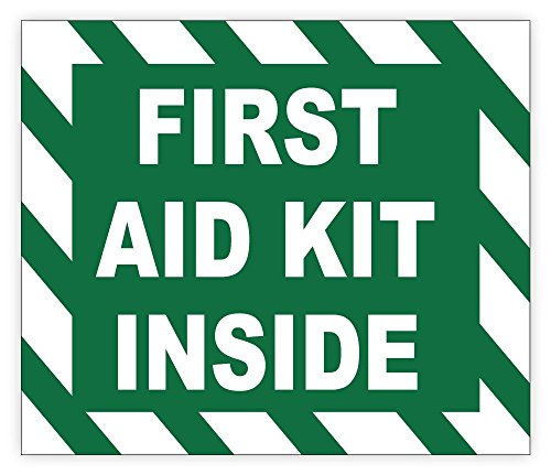 Book Cover FIRST AID KIT INSIDE sign sticker decal 5