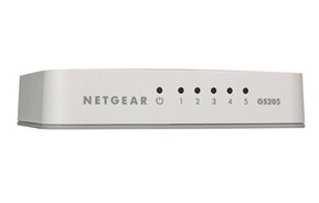 NETGEAR 5-Port Gigabit Ethernet Unmanaged Switch, Desktop, 10/100/1000Mbps (GS205)