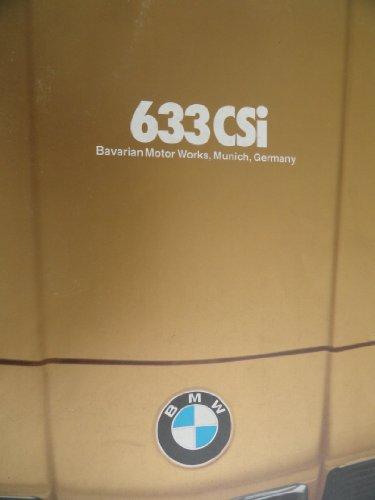 1979 BMW 633 CSi Sales Brochure