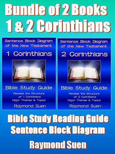 1 & 2 Corinthians - Bundle of 2 Special - Sentence Block Diagram Method of the New Testament Holy Bible: Bible Study Guide (Bible Study Method)