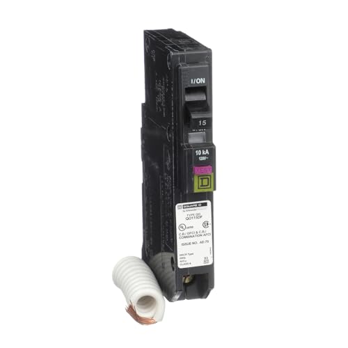 Square D by Schneider Electric QO 15 Amp Single-Pole Dual Function (CAFCI and GFCI) Circuit Breaker