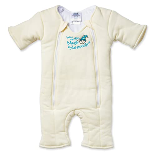 Book Cover Baby Merlin's Magic Sleepsuit - Swaddle Transition Product - Cotton - Cream - 3-6 Months