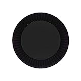 Party Essentials Deluxe Quality Hard Plastic 70 Count Round Party/Dessert Plates, 6-Inch, Black