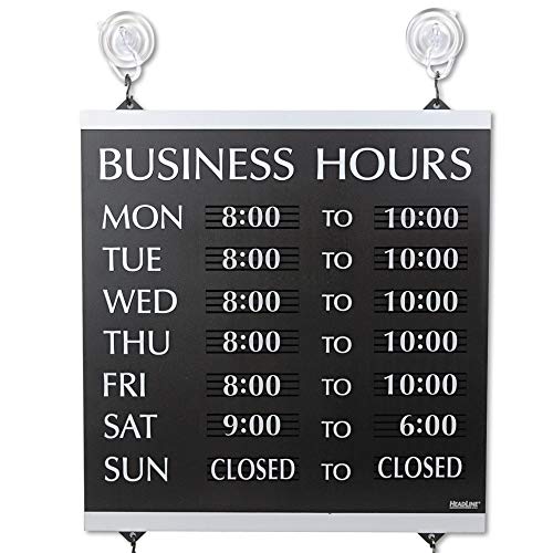 Book Cover USS4247 - Century Series Business Hours Sign