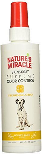 Nature's Miracle Skin & Coat Freshening Spray For Dogs, Honey Sage Scent 8 Ounces