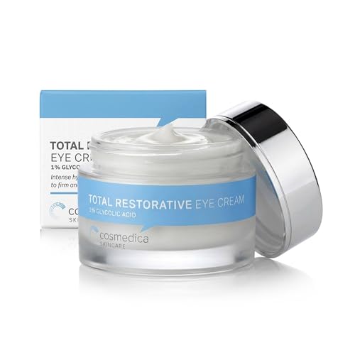 Cosmedica Skincare Total Restorative Eye Cream, 0.7 Ounce Anti-Aging Eye Cream - Intense Hydration and Collagen Boosting Actives to Firm and Rejuvenate Delicate Eyes