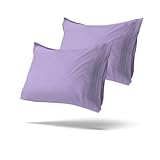 Mezzati Luxury Bed Sheets Set - Sale - High Quality 1800 Prestige Collection Brushed Microfiber Bedding - Money Back Guarantee (Lilac, Set of 2 King Size Pillow Cases)
