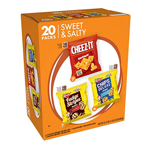 Keebler Sweet & Salty Cookies and Crackers Variety Pack, 21.2 Ounce, 20 Count