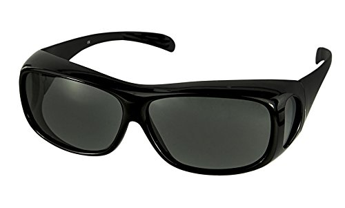 Book Cover LensCovers Sunglasses Wear Over Prescription Glasses-Large Slim- Polarized